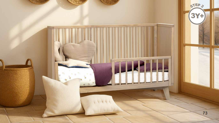 Postýlka s nízkou zábranou Italbaby 1st Class